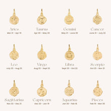 Load image into Gallery viewer, zodiac necklace waterproof tarnish free gold plated stainless steel