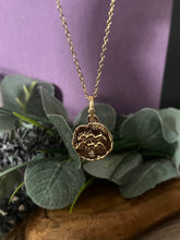Load image into Gallery viewer, Horoscope Collection - Zodiac Blaze Pendant Necklace - Aquarius - Gold-Plated Stainless Steel