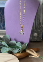 Load image into Gallery viewer, Milkystar Gem Necklace - Gold-Plated Stainless Steel with Healing Crystal Star Pendant