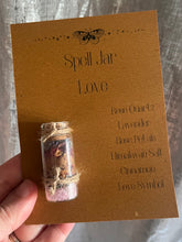 Load image into Gallery viewer, Handmade Spell Jars for Love, Luck & Protection – Crystal & Herb Ritual Jars