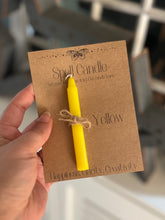 Load image into Gallery viewer, Yellow magic spell candle for happiness clarity and creativity