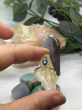 Load image into Gallery viewer, Sterling Silver and Abalone Tear Drop Ring