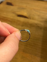 Load image into Gallery viewer, Marquise Turquoise Opal and Crystal Ring