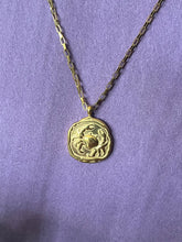 Load image into Gallery viewer, Celestial Zodiac Medallion Necklace – Cancer
Gold Plated Stainless Steel | Waterproof, Adjustable, Hypoallergenic