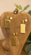 Load image into Gallery viewer, Aquarius Zodiac Necklace – Waterproof Gold Plated Stainless Steel Horoscope Pendant (January 20 – February 18)