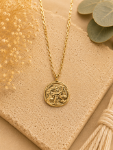 Load image into Gallery viewer, Celestial Zodiac Medallion Necklace – Libra
Gold Plated Stainless Steel | Waterproof, Adjustable, Hypoallergenic