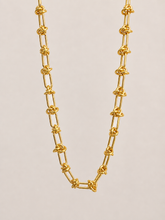 Load image into Gallery viewer, Gold Knot Chain Choker Necklace – Stainless Steel Waterproof Statement Chain