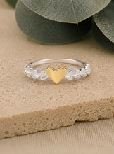 Load image into Gallery viewer, Sterling Silver Hearts Ring – 925 Sterling Silver