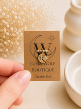 Load image into Gallery viewer, Build Your Story Charm Necklace | Personalised Gold Necklace | Custom Birthstone Jewellery | Luna Wolf Boutique