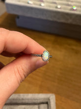 Load image into Gallery viewer, Oval Opal Vintage Style Sterling Silver Ring