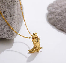 Load image into Gallery viewer, Cowboy Boot Necklace
