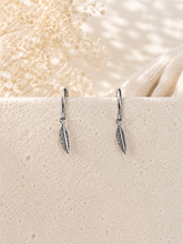 Load image into Gallery viewer, Feather Huggie Earrings