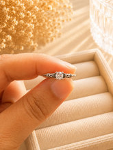 Load image into Gallery viewer, Sterling Silver Solitaire Ring with Cubic Zirconia