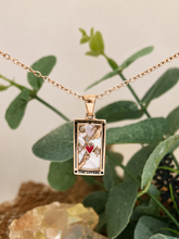 Load image into Gallery viewer, The Lovers Tarot Necklace – Celestial Stainless Steel Jewellery