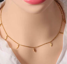 Load image into Gallery viewer, Dainty Lightning Bolt Charm Necklace – Stainless Steel with 18K Gold Plating or Silver | Celestial Layering Necklace