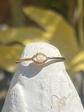 Load image into Gallery viewer, Opal Eye Gold Plated Sterling Silver Ring