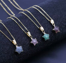Load image into Gallery viewer, Milkystar Gem Necklace - Gold-Plated Stainless Steel with Healing Crystal Star Pendant