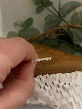 Load image into Gallery viewer, Sterling Silver Daisy Ring with Cubic Zirconia