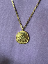 Load image into Gallery viewer, Celestial Zodiac Medallion Necklace – Leo
Gold Plated Stainless Steel | Waterproof, Adjustable, Hypoallergenic