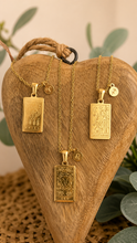 Load image into Gallery viewer, Aquarius Zodiac Necklace – Waterproof Gold Plated Stainless Steel Horoscope Pendant (January 20 – February 18)