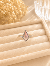 Load image into Gallery viewer, Sterling Silver Sparkle Ring with Austrian Crystal – Rose Pink