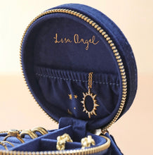 Load image into Gallery viewer, Starry Night Velvet Mini Round Jewellery Case