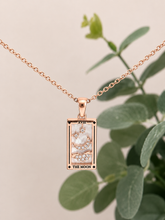Load image into Gallery viewer, The Moon Tarot Necklace – Celestial Stainless Steel Jewellery