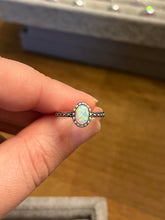 Load image into Gallery viewer, Oval Opal Vintage Style Sterling Silver Ring