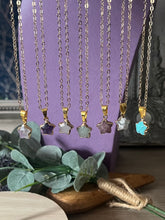 Load image into Gallery viewer, Milkystar Gem Necklace - Gold-Plated Stainless Steel with Healing Crystal Star Pendant