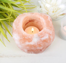 Load image into Gallery viewer, Himalayan Pink Salt Tealight Holder