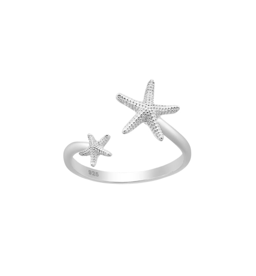 Sterling Silver Starfish Ring