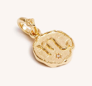 Scorpio zodiac necklace waterproof tarnish free gold plated stainless steel