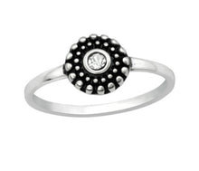 Load image into Gallery viewer, Epoque Sterling Silver and Crystal Ring
