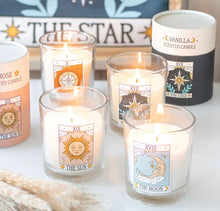 Load image into Gallery viewer, The Moon Vintage Tarot Vanilla Candle – Mystical Vanilla Scented Candle
