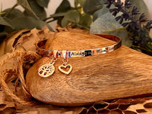 Load image into Gallery viewer, Lisa Angel Meaningful Words Bangle ‘Always My Mum’ Rose Gold
