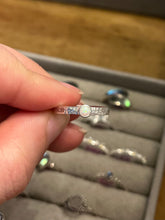 Load image into Gallery viewer, Hammered Fire Snow Opal Ring
