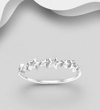 Load image into Gallery viewer, Sterling Silver Star Ring – 925 Silver Celestial Jewellery | Minimalist Star Ring
