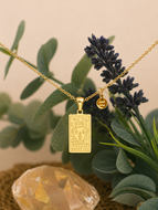 Aquarius Zodiac Necklace – Waterproof Gold Plated Stainless Steel Horoscope Pendant (January 20 – February 18)