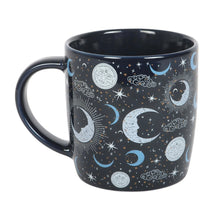 Load image into Gallery viewer, Blue Moon Print Mug – 500 ml Ceramic Celestial Coffee &amp; Tea Cup
