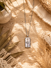 Load image into Gallery viewer, Celestial Star Rectangle Necklace – Gold or Silver Stainless Steel with Mother of Pearl
