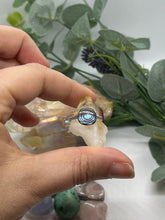 Load image into Gallery viewer, Sterling Silver and Abalone Large Square Ring
