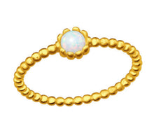 Load image into Gallery viewer, Bobble Opal Ring Gold Plated Sterling Silver
