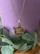 Load image into Gallery viewer, Gemini Zodiac Blaze Pendant Necklace – Gold-Plated Stainless Steel, Waterproof, Tarnish-Resistant
