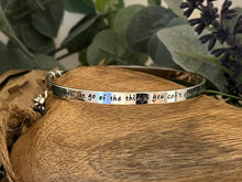 Load image into Gallery viewer, Lisa Angel Meaningful Words Bangle ‘You Are Loved’ Silver
