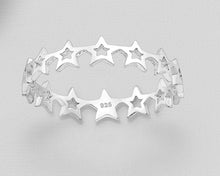 Load image into Gallery viewer, Star Ring Sterling Silver
