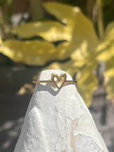 Load image into Gallery viewer, Gold plated sterling silver heart ring

