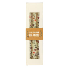 Load image into Gallery viewer, Set of 3 Cream Midnight Bloom Taper Candles – Elegant Floral Print for Home Décor &amp; Rituals
