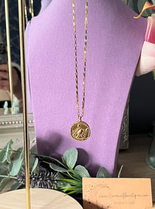 Celestial Zodiac Medallion Necklace – Scorpio

Gold Plated Stainless Steel | Waterproof, Adjustable, Hypoallergenic