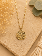 Celestial Zodiac Medallion Necklace – Libra

Gold Plated Stainless Steel | Waterproof, Adjustable, Hypoallergenic