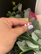 Load image into Gallery viewer, Hammered Star Stud Earrings 925 Sterling Silver
